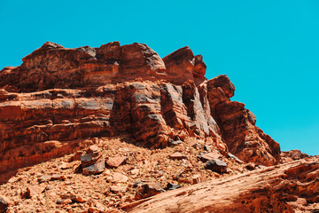 Fototapeta premium Red Rocks at the Valley of Fire Park in Nevada, USA.