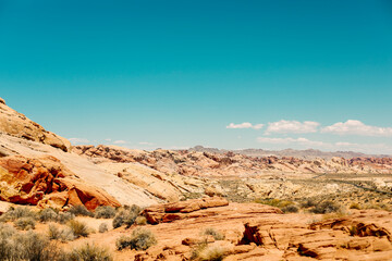 Red Rocks at the Valley of Fire Park in Nevada, USA.