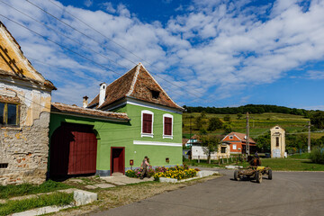Fototapeta na wymiar The old saxon village of Biertan in Romania 