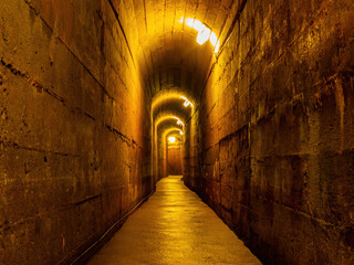 Interior view of the Qionglin Civil Defense tunnel