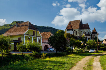 The old saxon village of Biertan in Romania	