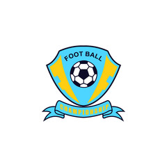 Naklejka premium unique soccer badge logo vector design
