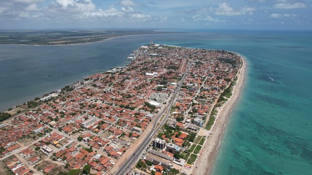 Aerial view of Camboinha beach, Para&iacute;ba state, Brazilian Northeast
