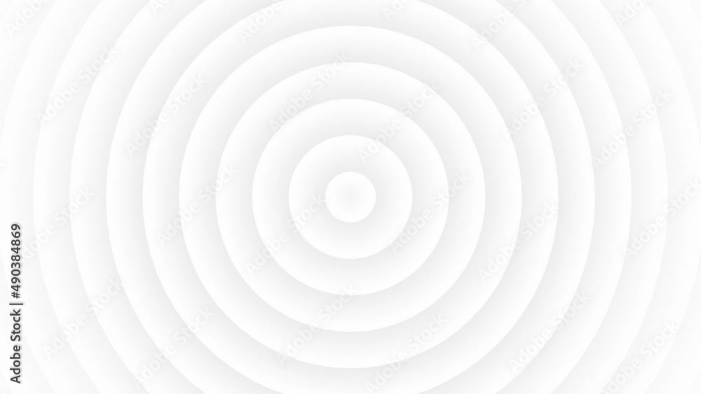 Poster abstract white and grey circle pattern background with smooth gradient radial blur. modern luxury te
