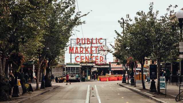 Pike Place Market sign, Seattle