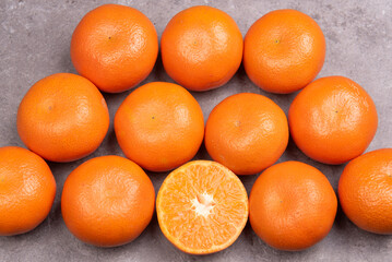 oranges on a table