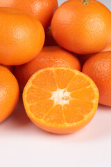 oranges on white