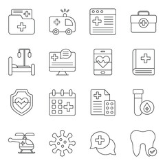 Pack of Medical And Healthcare Icons