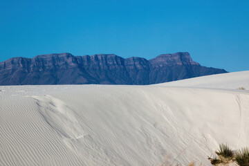 Fototapeta premium Landscape from White Sands National Park in New Mexico