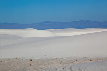 Landscape from White Sands National Park in New Mexico