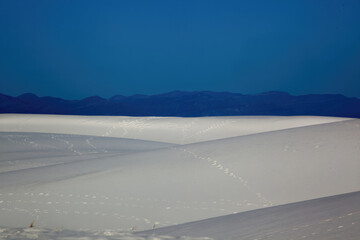 Landscape from White Sands National Park in New Mexico
