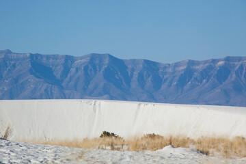Landscape from White Sands National Park in New Mexico