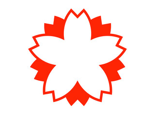 桜のエンブレム：赤