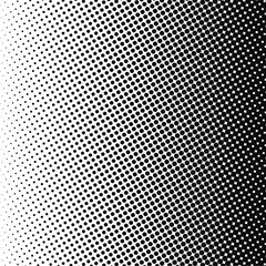 White and black circles, gradient halftone background. Vector illustration.