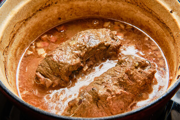 Cooking czech food spanelsky ptacek