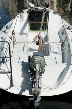 Sailing Boat from Above in Switzerland.