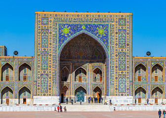 Fototapeta na wymiar Alhambra Palace in Samarkand Uzbekistan