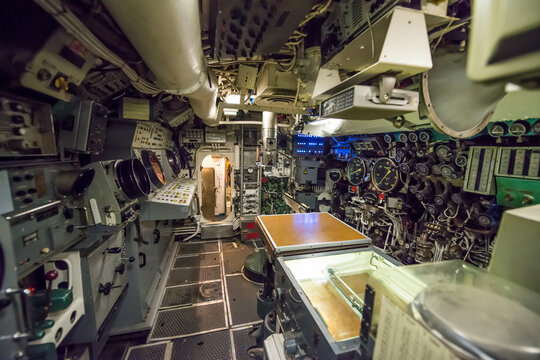Inside a Submarine in Milan, Italy.