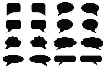 Fototapeta premium speech bubble icon vector set
