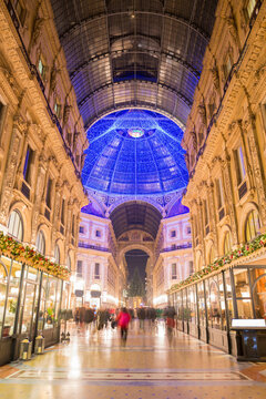 Gallery Vittorio Emanuele ll in Milan, Italy.