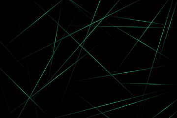 Abstract black with green lines, triangles background modern design. Vector illustration EPS 10.