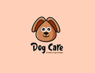 Abstract Dog logo design