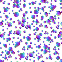 Seamless pattern with rainbow dots