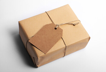 Gift box with label