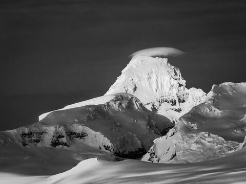 Black & White, Dramatic light on the ice and glaciers on Anvers Island from Gerlache Strait, Antarctica