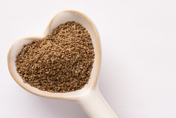 Celery Seeds on a Heart Shaped Spoon