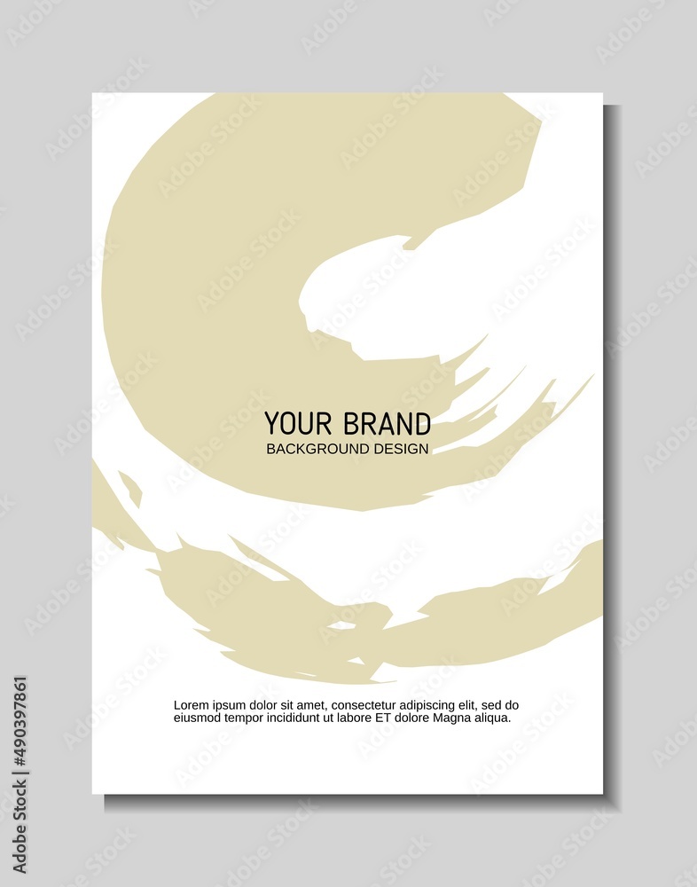 Poster geometric shape background template design with abstract patterns