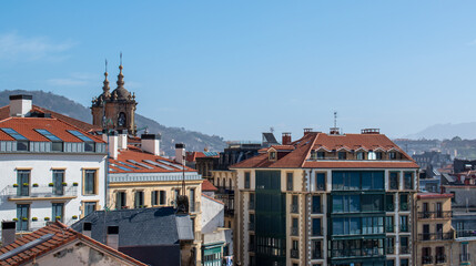 Vue des toits de San Sebastian (Donostia) - Espagne