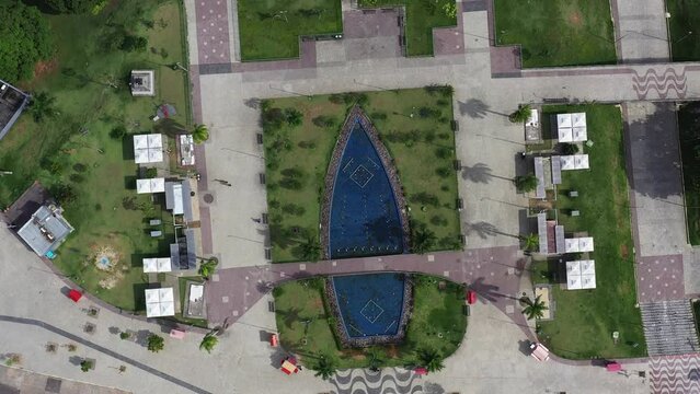 Sobrev&ocirc;o de &aacute;reas de lazer de Ponta Negra, em Manaus, no estado do Amazonas, Brasil. 