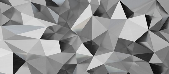 Obraz premium shape. Distorted low poly backdrop with sharp lines.