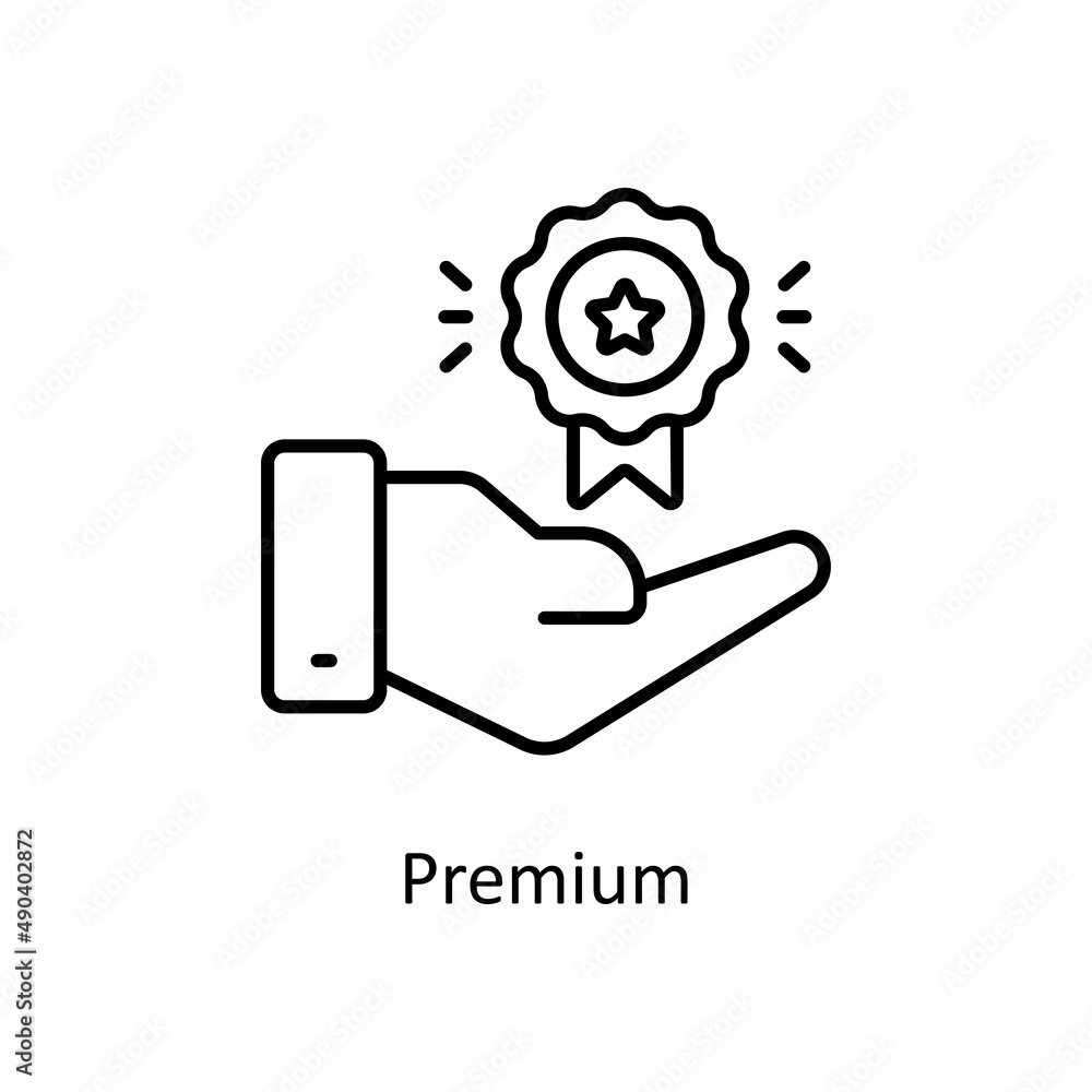 Poster premium vector outline icon for web isolated on white background eps 10 file