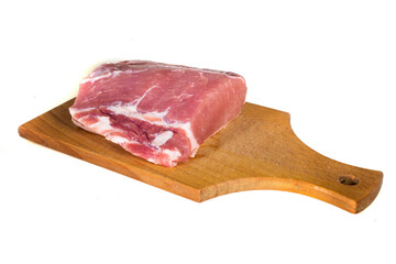 Raw meat on a cutting board