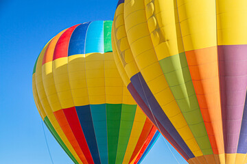 Obraz premium Colorful hot air balloons background