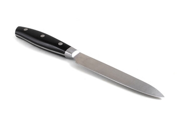 Table knife on a white background