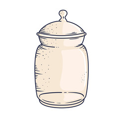 elegant jar glass