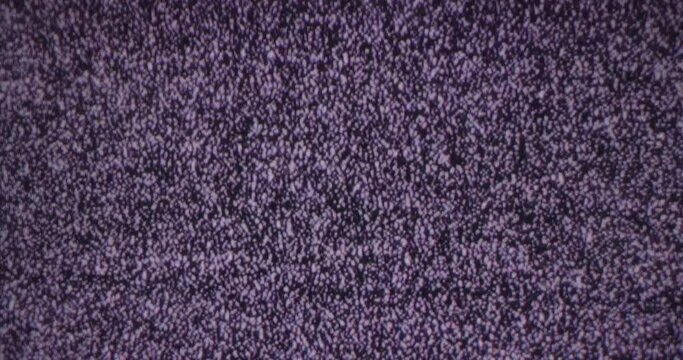 Old Retro TV - Static tv black and white noise caused by bad signal reception. Changing channels on an old TV