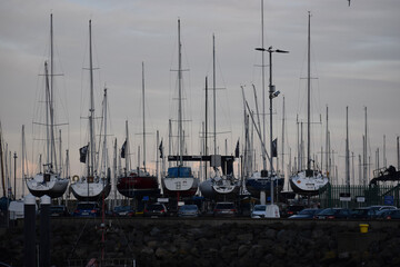 boats in the harbor