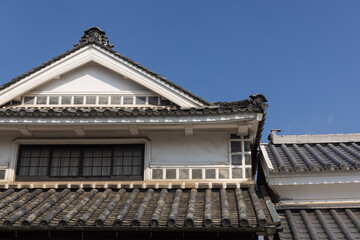 Fototapeta na wymiar 日本の岡山県矢掛町の古くてとても美しい建物