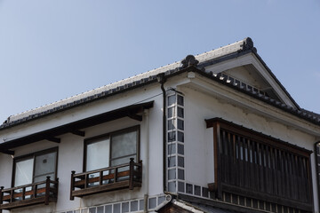 日本の岡山県矢掛町の古くてとても美しい建物