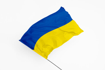 Flaga UKRAINY - obrazy, fototapety, plakaty