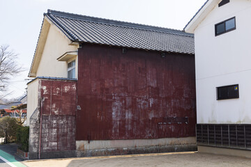 日本の岡山県矢掛町の古くてとても美しい建物
