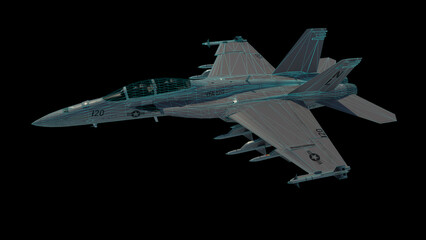 Fototapeta na wymiar US Fighter Jet 