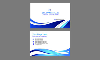 Creative and Clean Double-sided Modern Business Card Template. 