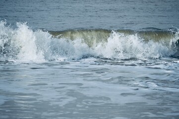 Powerful waves at the Beach in Sylt