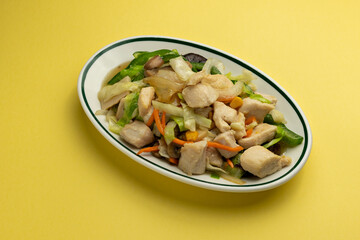 Chicken Chop Suey typical chinese food