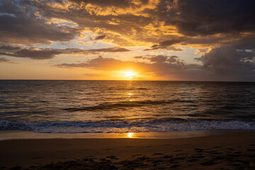 Naklejka na ściany i meble Sunset Over the Sea Puerto Rico